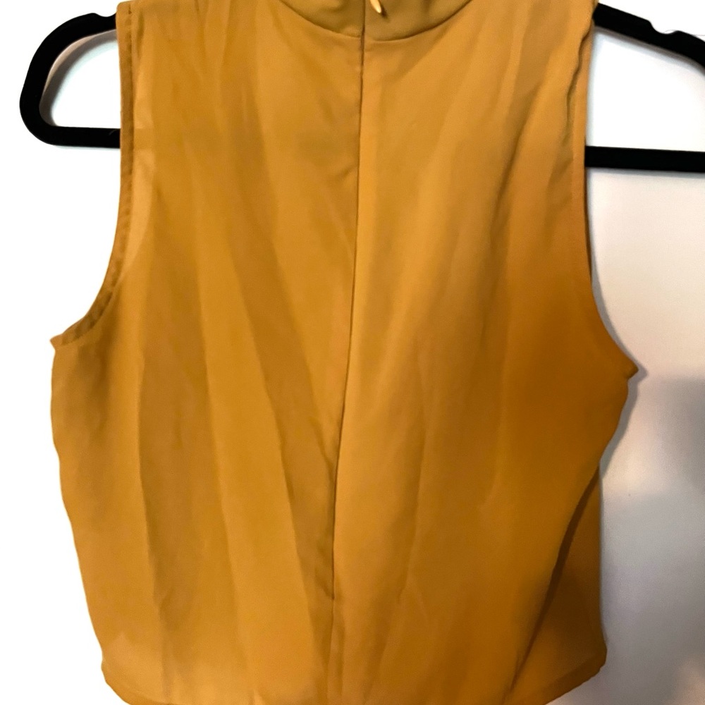 Mustard Cropped Blouse